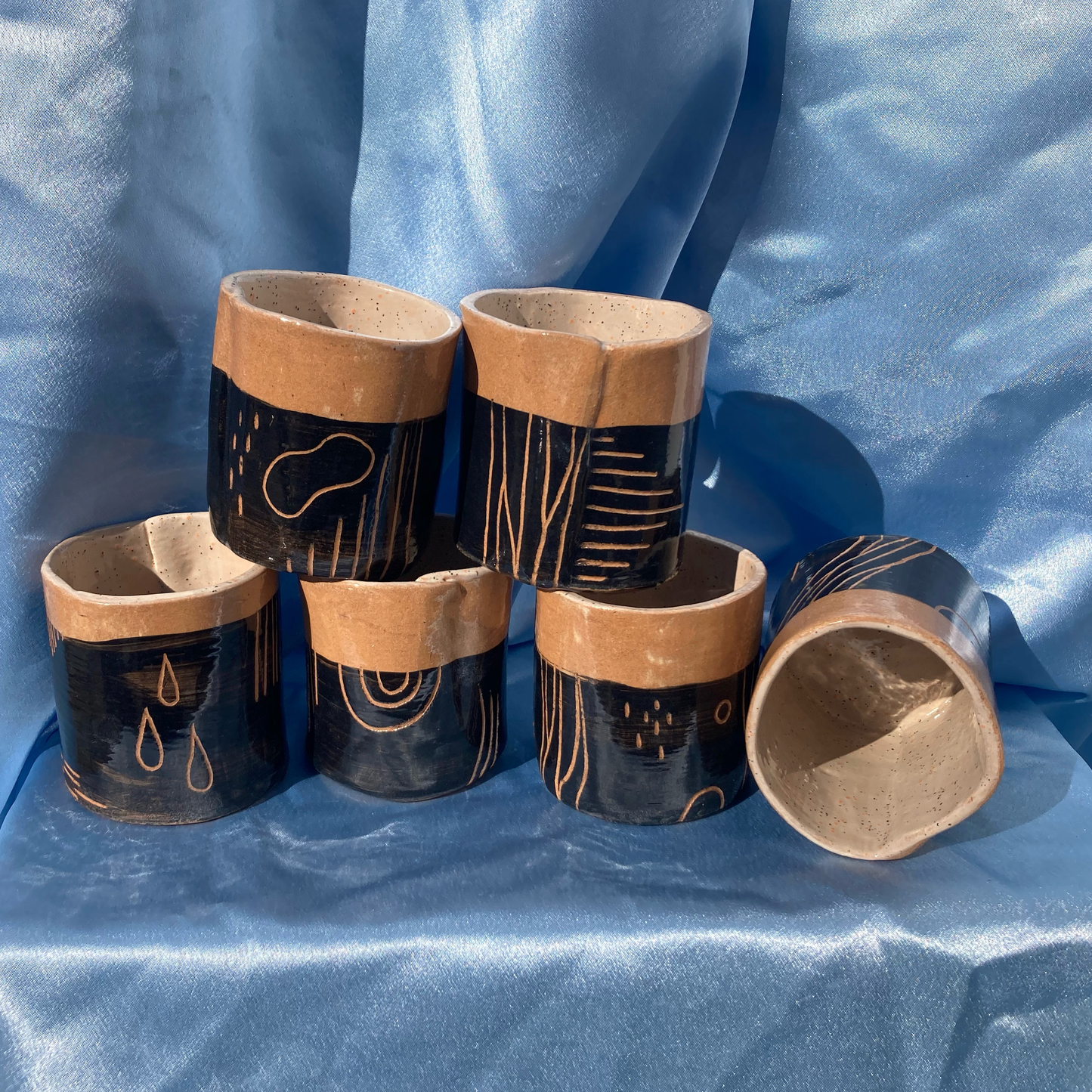 Color Block Cups