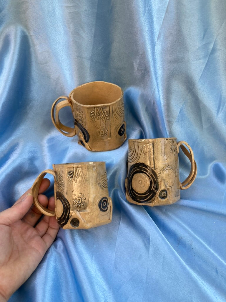 Folded Corners-Double Handle Mug